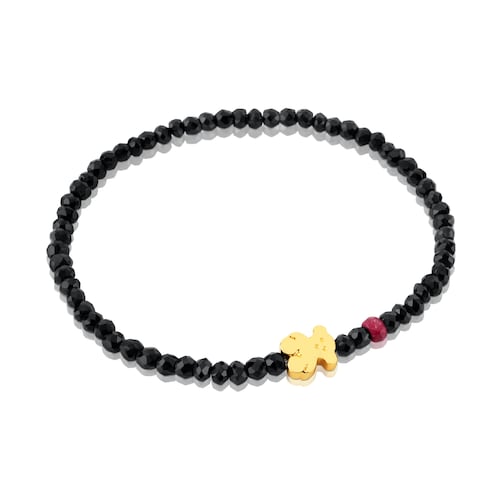 Pulsera de oro con espinelas y rubí tratado Sweet Dolls