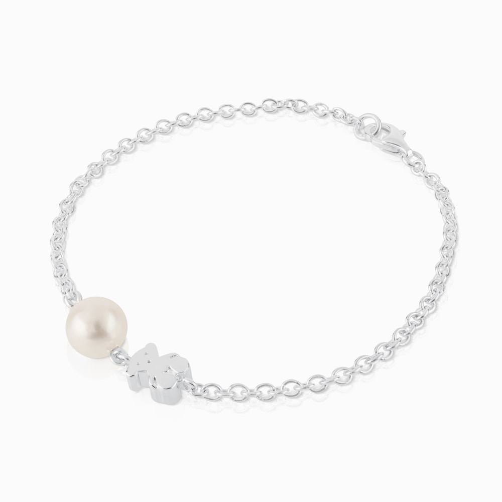 Pulsera de plata con perla cultivada Sweet Dolls image number 2