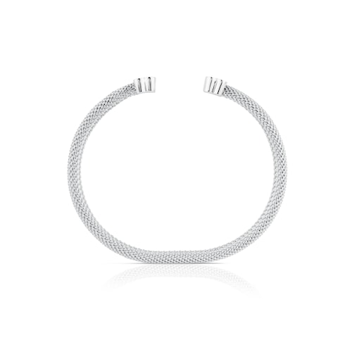 Mesh TOUS Silver Bangle Bear motif