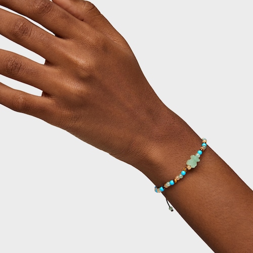 Pulsera de gemas multicolor motivo oso Tibet