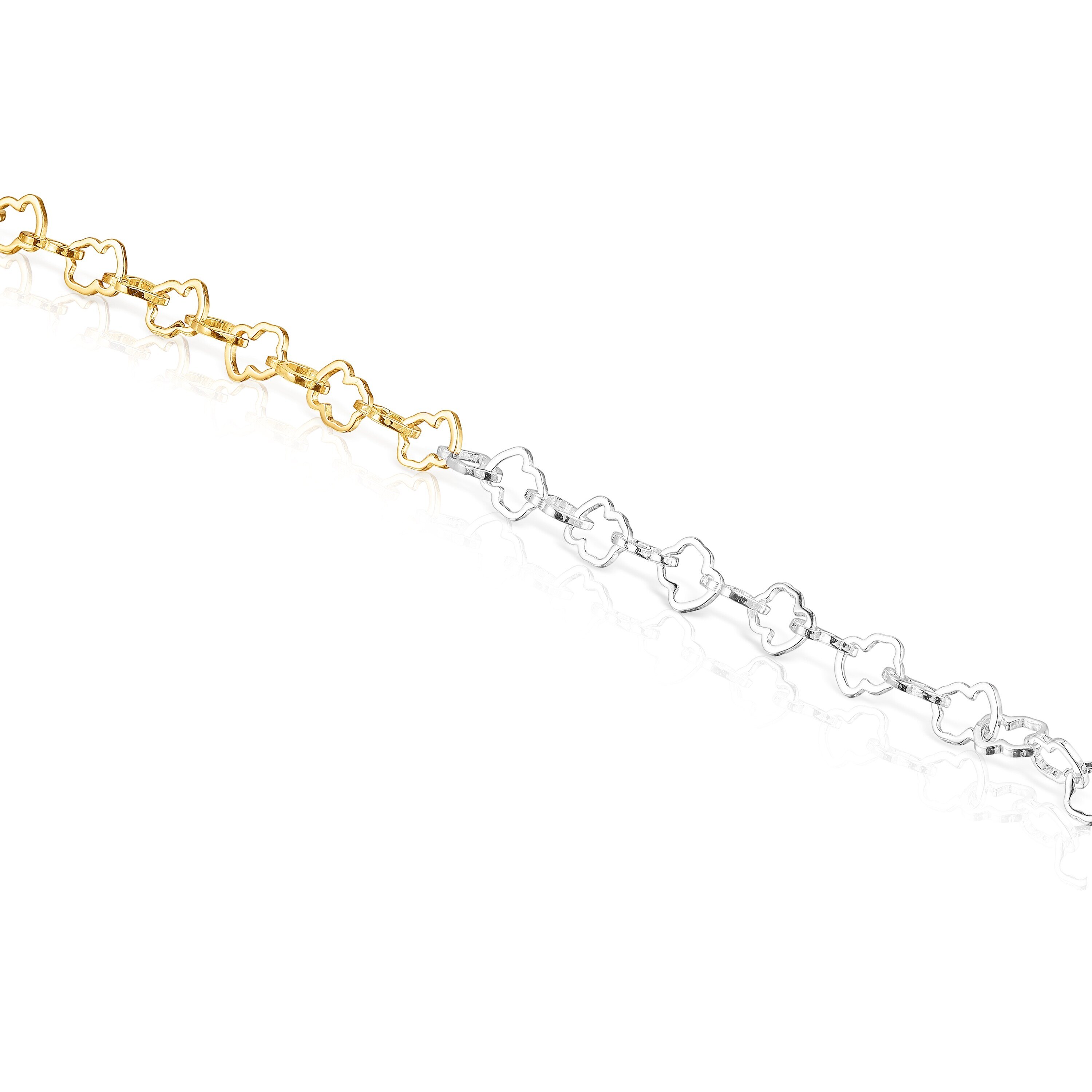Two-tone TOUS Carrusel bear-motif Bracelet