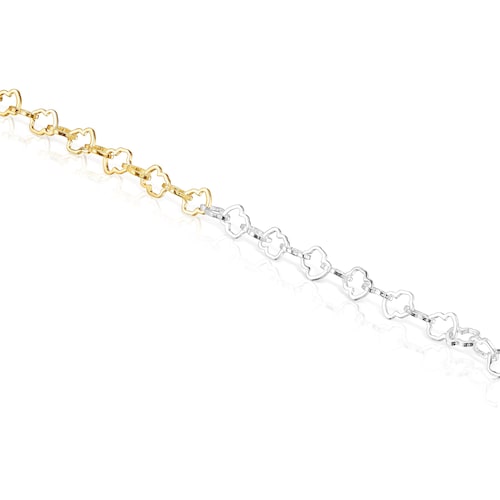 Pulsera bicolor motivo oso TOUS Carrusel