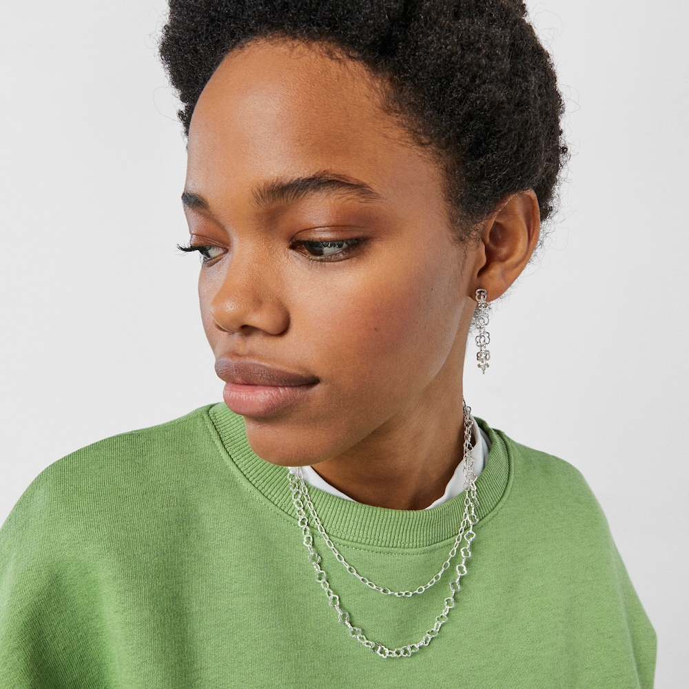 Silver TOUS Carrusel Charm necklace