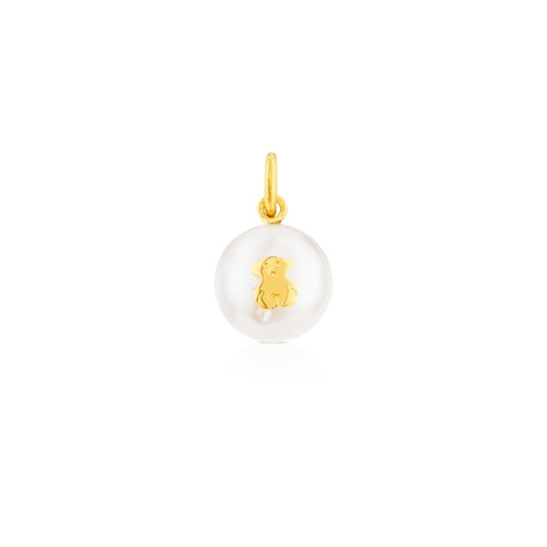 Gold Sweet Dolls Pendant with pearl