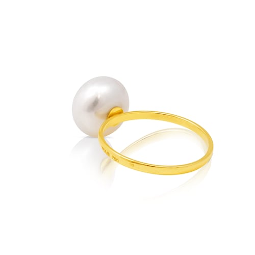 Anel Icon Pearl em Ouro