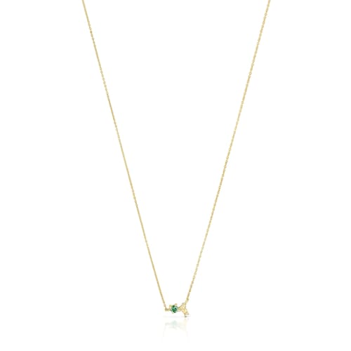 Halskette Teddy Bear aus Gold mit Tsavorit image number 0