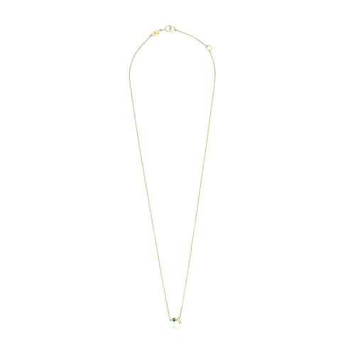 Collana Teddy Bear in oro e tsavorite