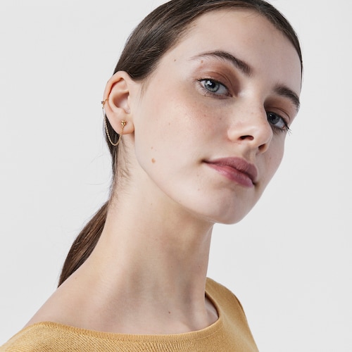 Earcuff de oro con gema amatista TOUS Teddy Bear