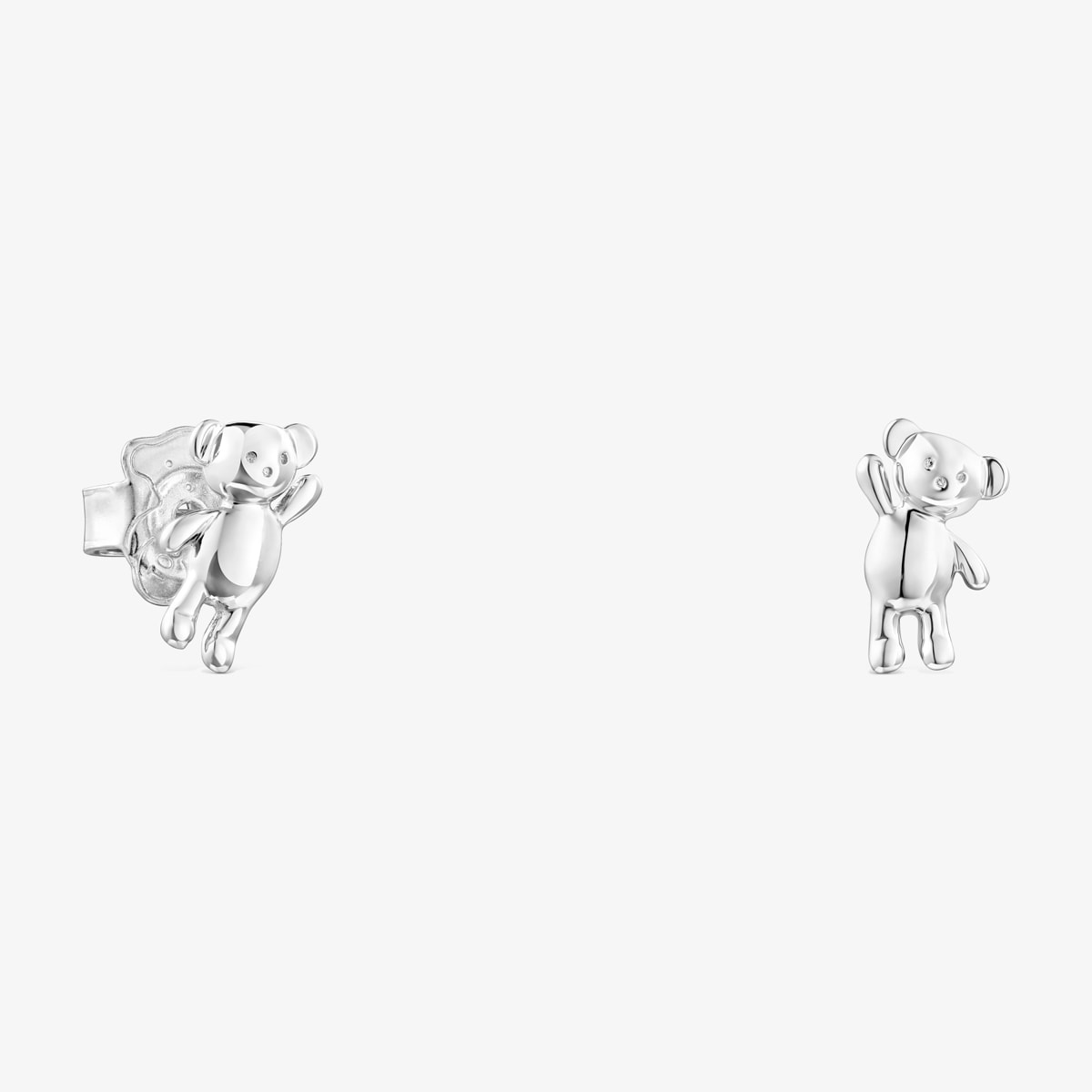 Tous - Pendientes De Plata Teddy Bear - Plateado