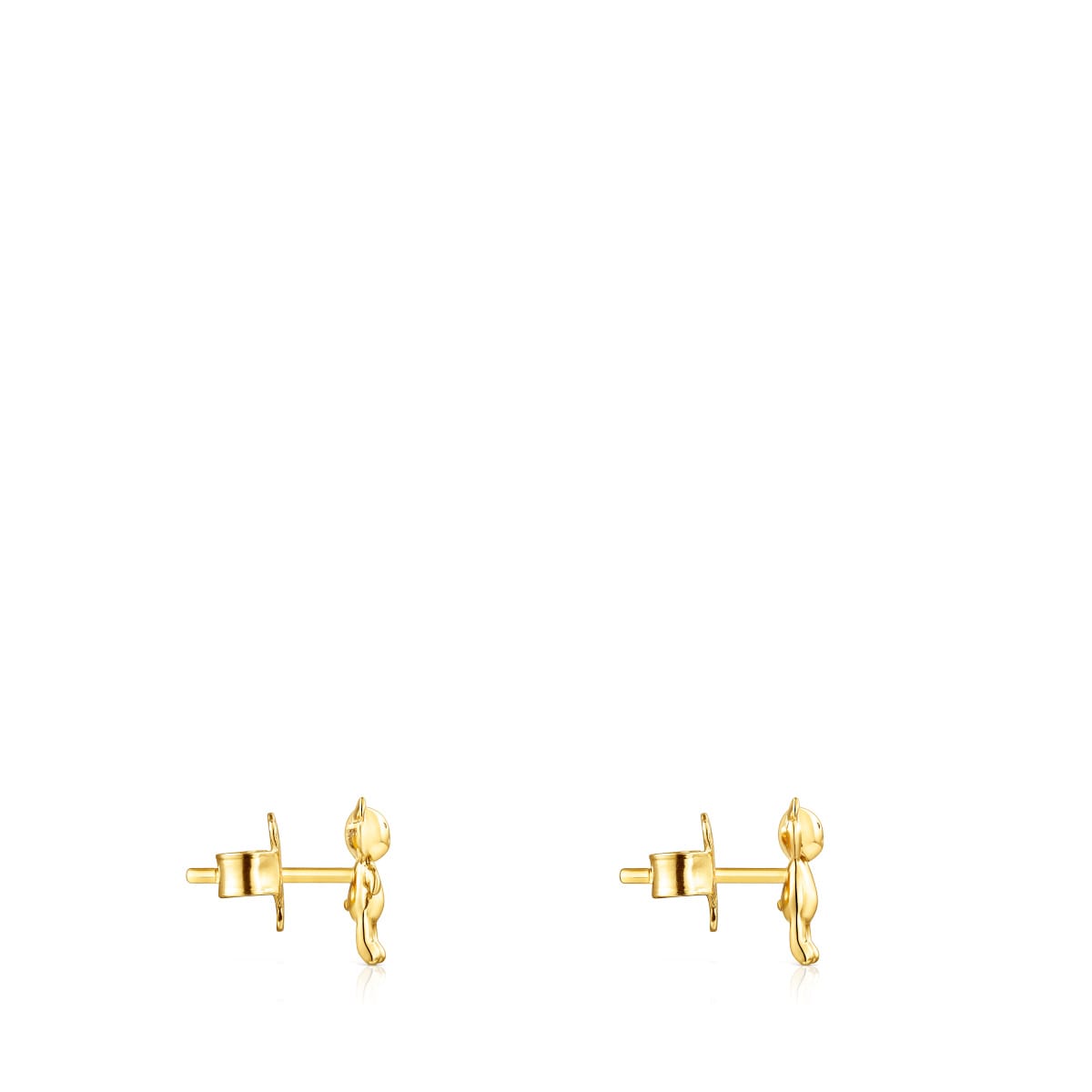 Silver Vermeil Teddy Bear Earrings