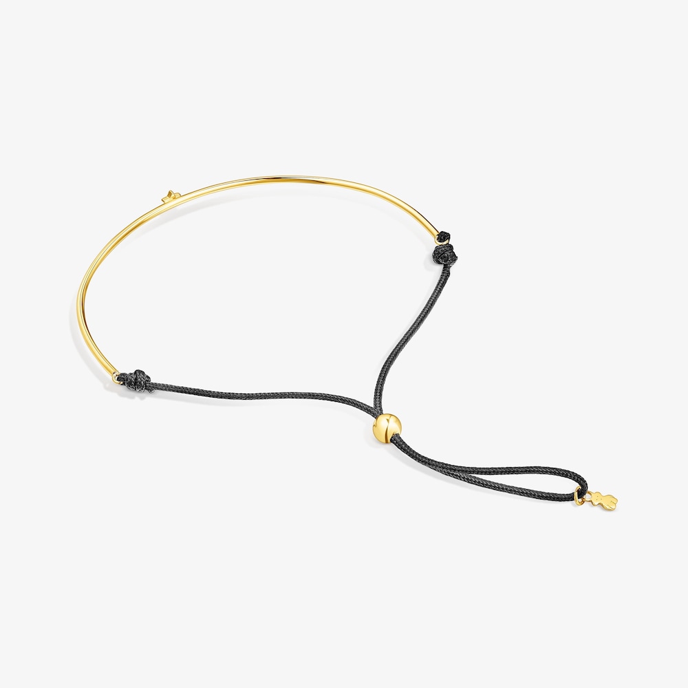 18K Solid Gold and nylon TOUS Cool Joy Bracelet with star