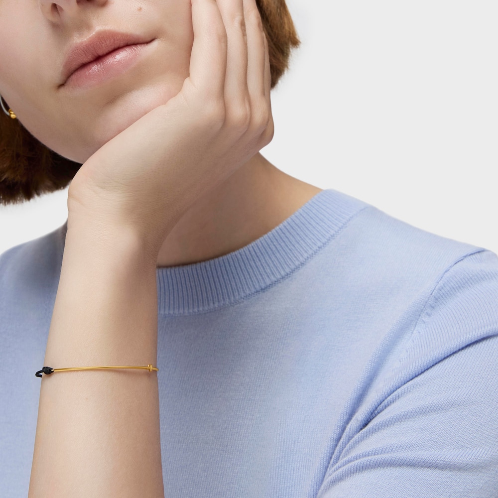 18K Solid Gold and nylon TOUS Cool Joy Bracelet with star