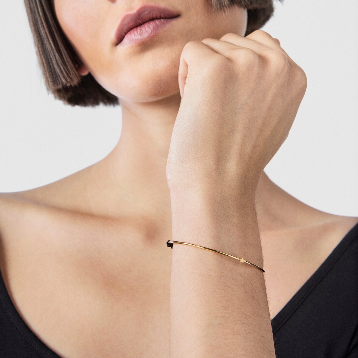 Pulsera de oro y nylon con estrella TOUS Cool Joy image number 6
