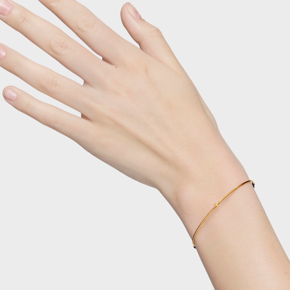 18K Solid Gold and nylon TOUS Cool Joy Bracelet with star