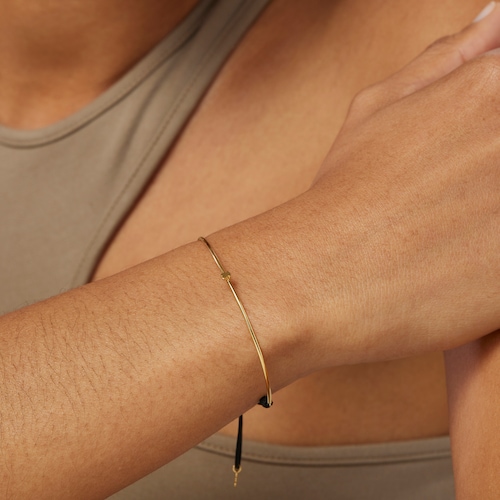 Gold and nylon TOUS Cool Joy Bracelet with bear