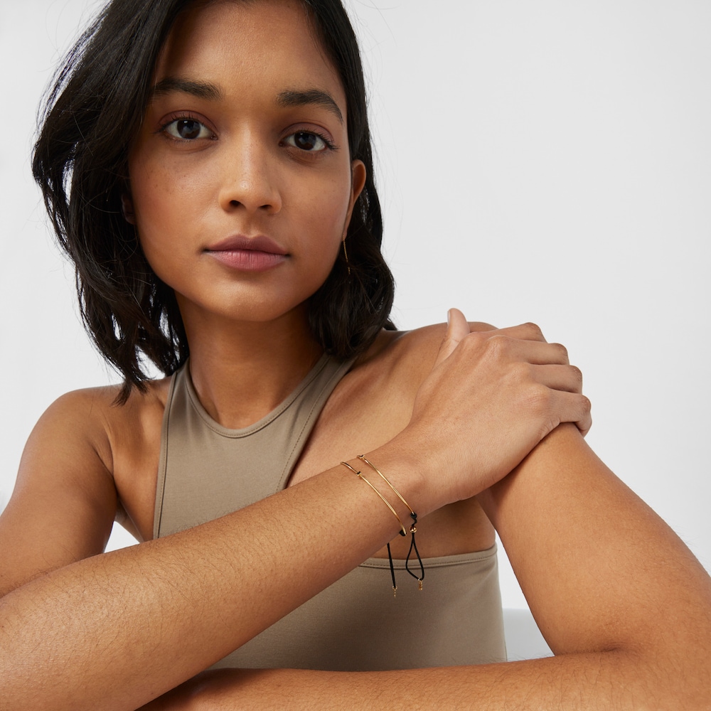 Bransoletka TOUS Cool Joy wykonana ze złota i nylonu z motywem misia