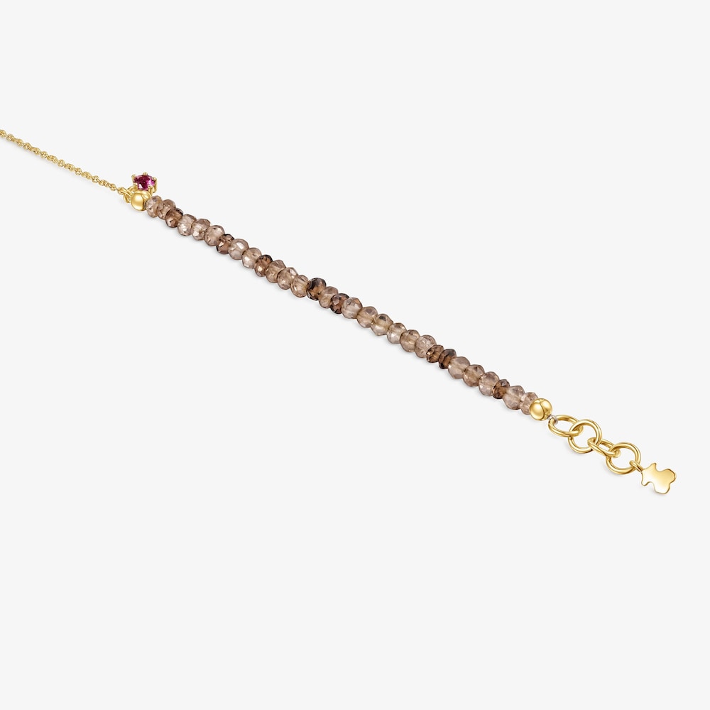 Zlat&yacute; N&aacute;ramok s&nbsp;dymov&yacute;m kremeňom a&nbsp;rodolitom Cool Joy