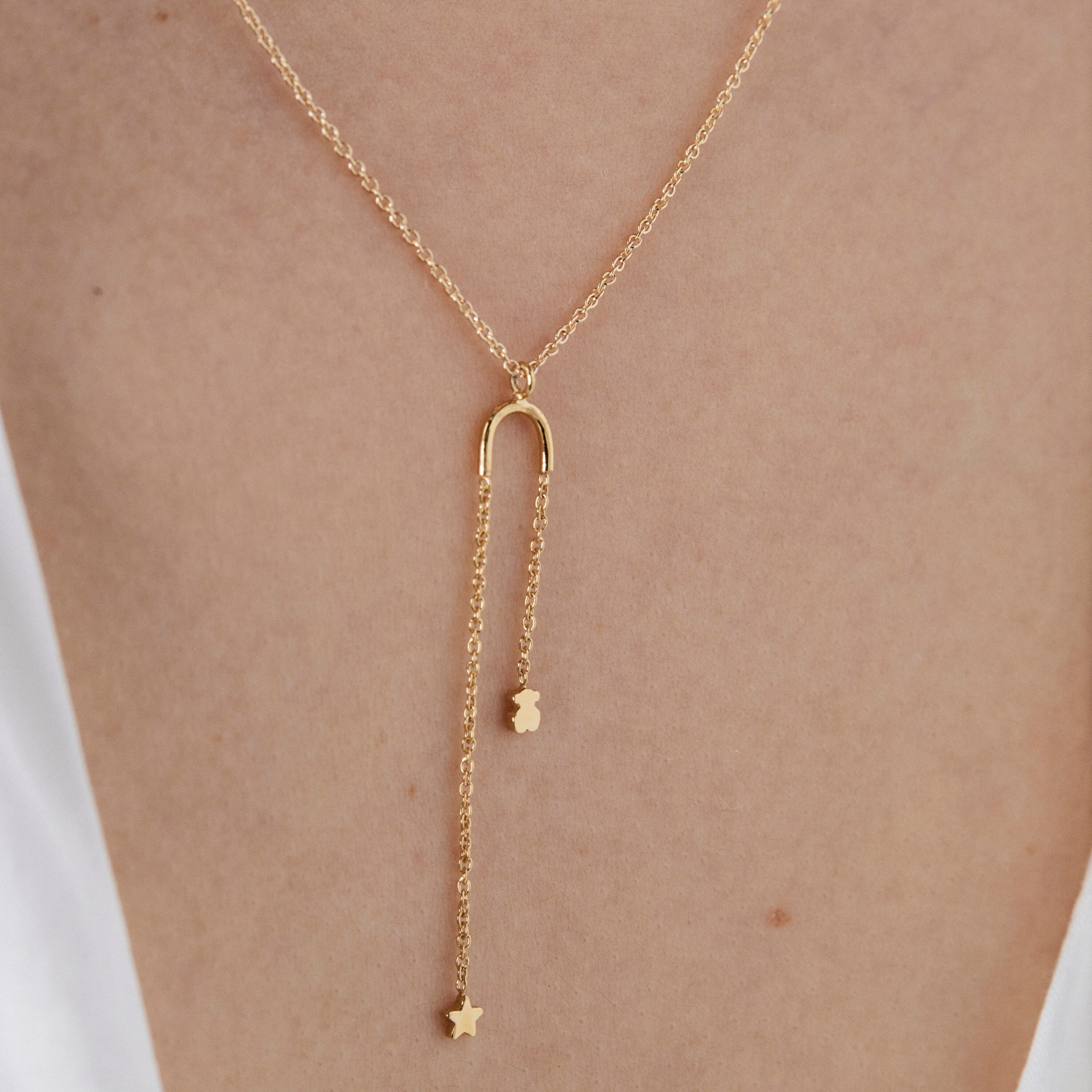 Collar de oro con motivos oso y estrella TOUS Cool Joy