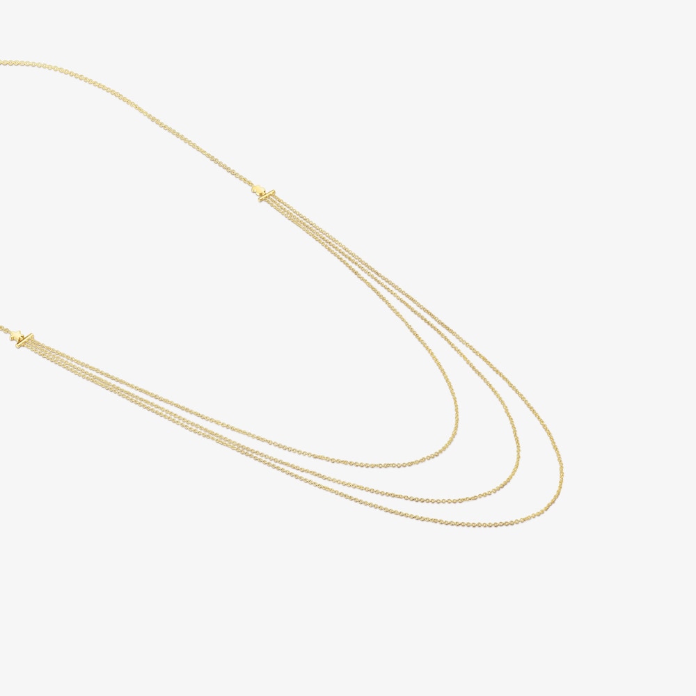 Collar de oro en cascada con motivos oso y estrella TOUS Cool Joy