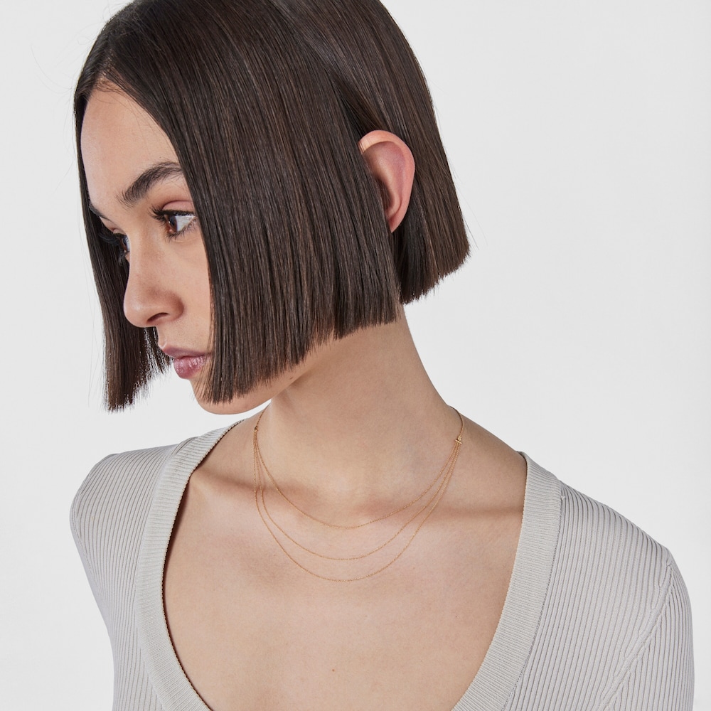 Collar de oro en cascada con motivos oso y estrella TOUS Cool Joy