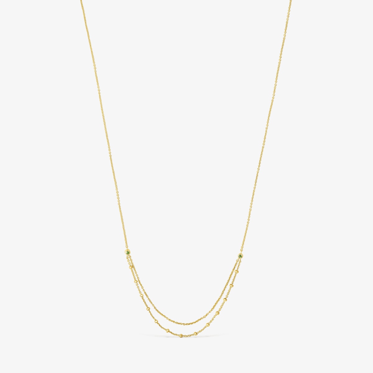 Tous - Collar De Oro Con Cromodiópsido Cool Joy - Dorado