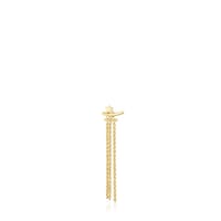 Pendiente de oro con tres cadenas TOUS Cool Joy