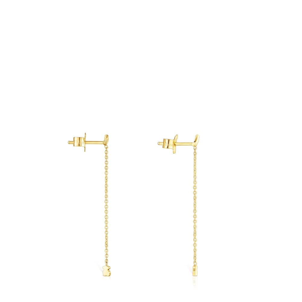 Pendientes de oro con oso y cadena TOUS Cool Joy image number 1