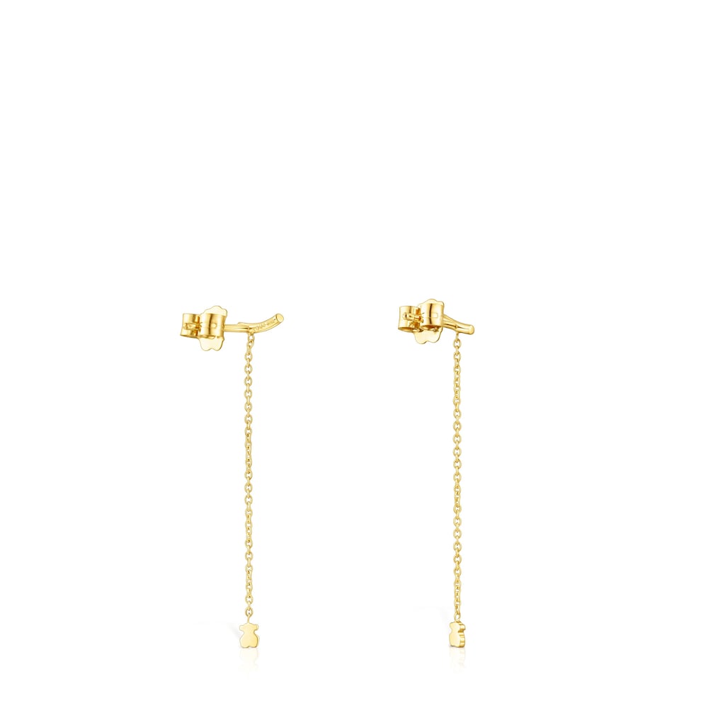 Pendientes de oro con oso y cadena TOUS Cool Joy image number 2