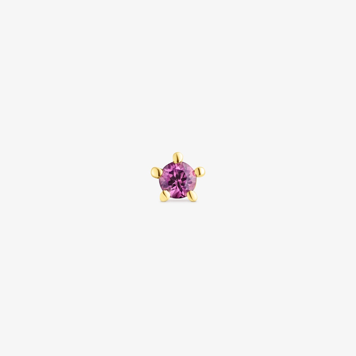 Ohr-Piercing Cool Joy Aus Gold Mit Rhodolith