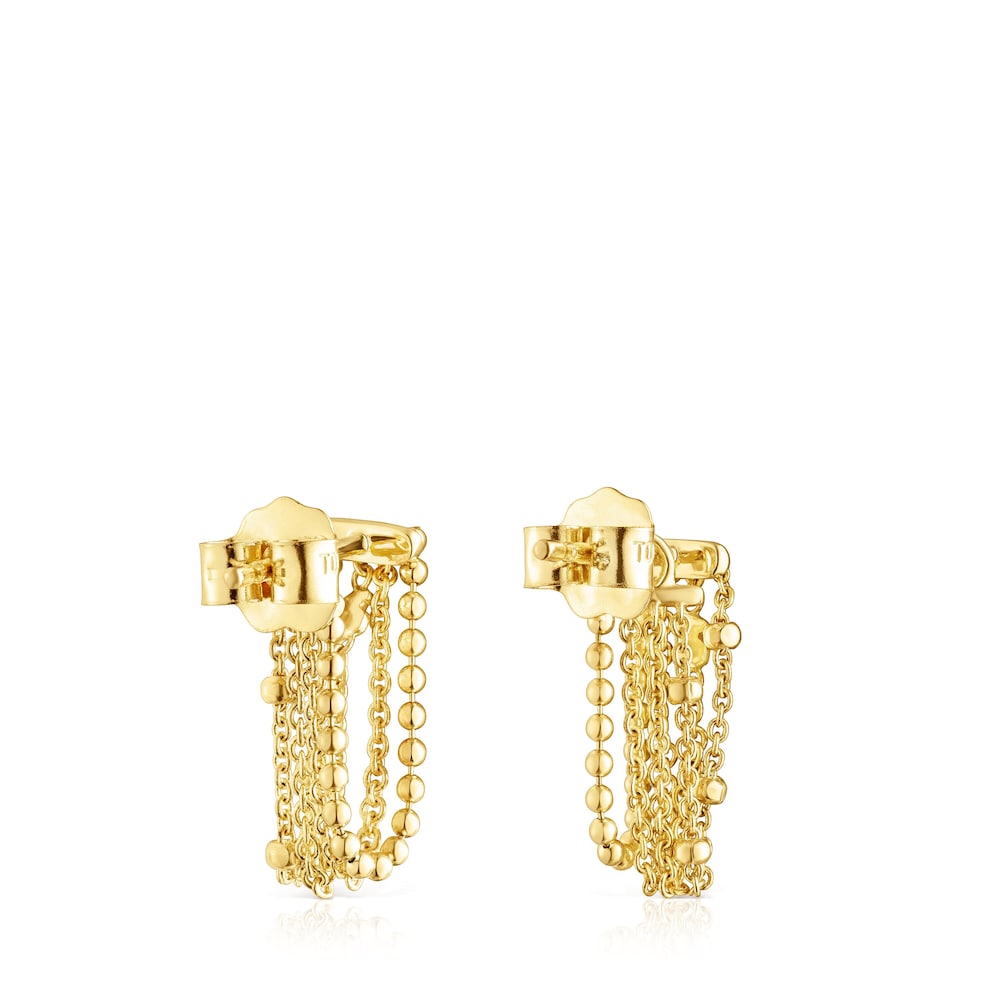 Gold TOUS Cool Joy Earrings with four chains Gold TOUS Cool Joy Earrings with four chains