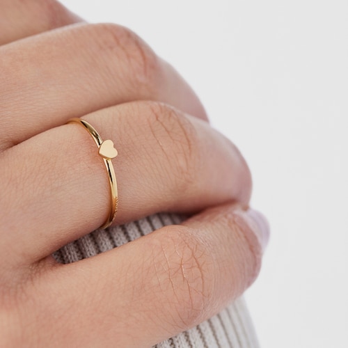 Gold TOUS Cool Joy ring with heart motif
