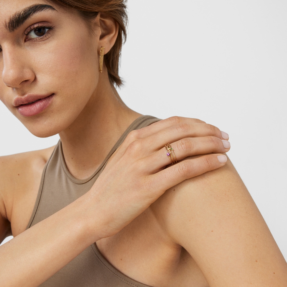 Anel em ouro com cromodi&oacute;psido Cool Joy