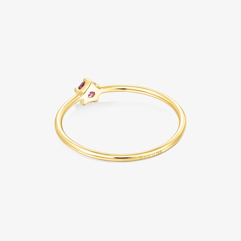 Anillo de oro con rodolita Cool Joy