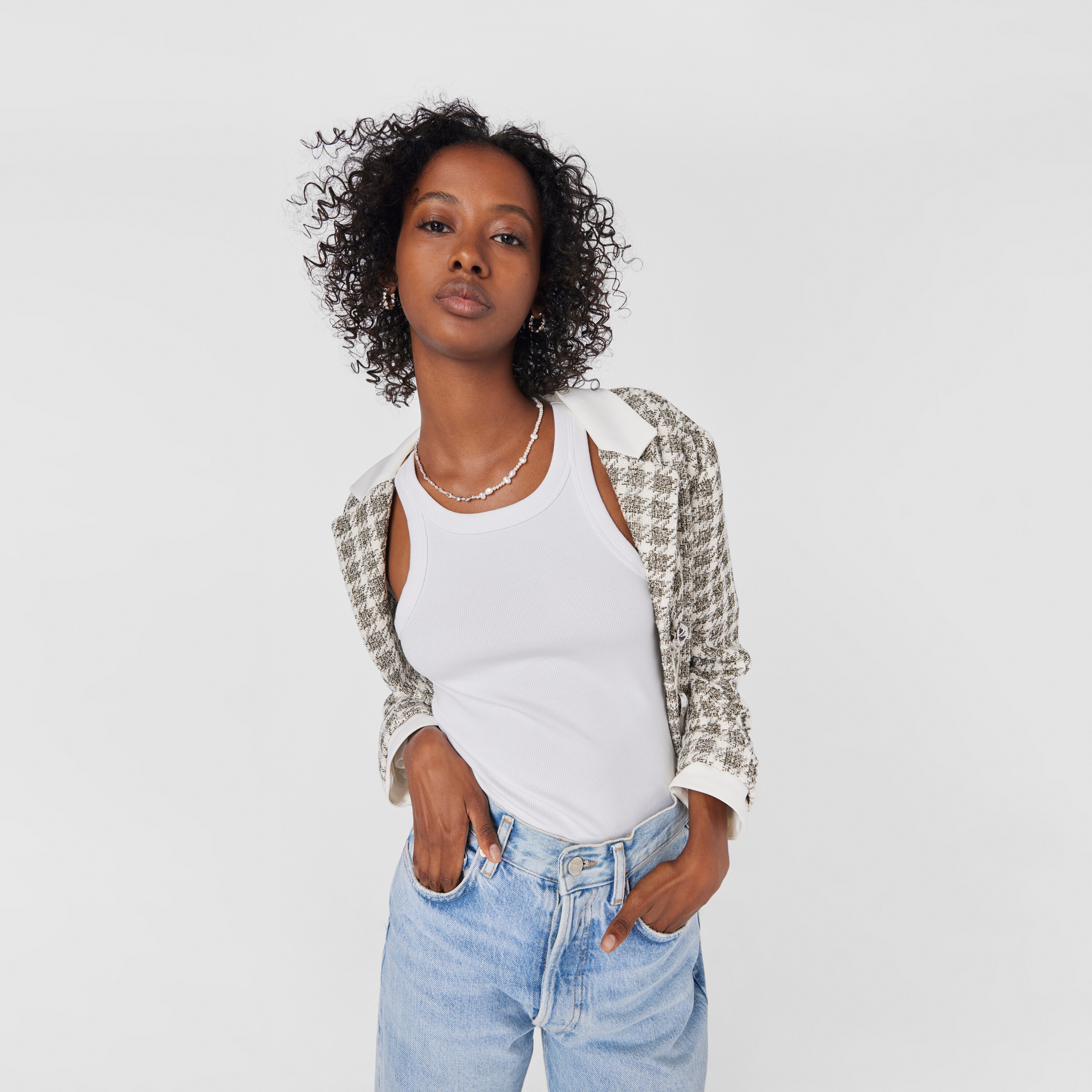 Silver and cultured pearls Mini Icons Necklace with charms