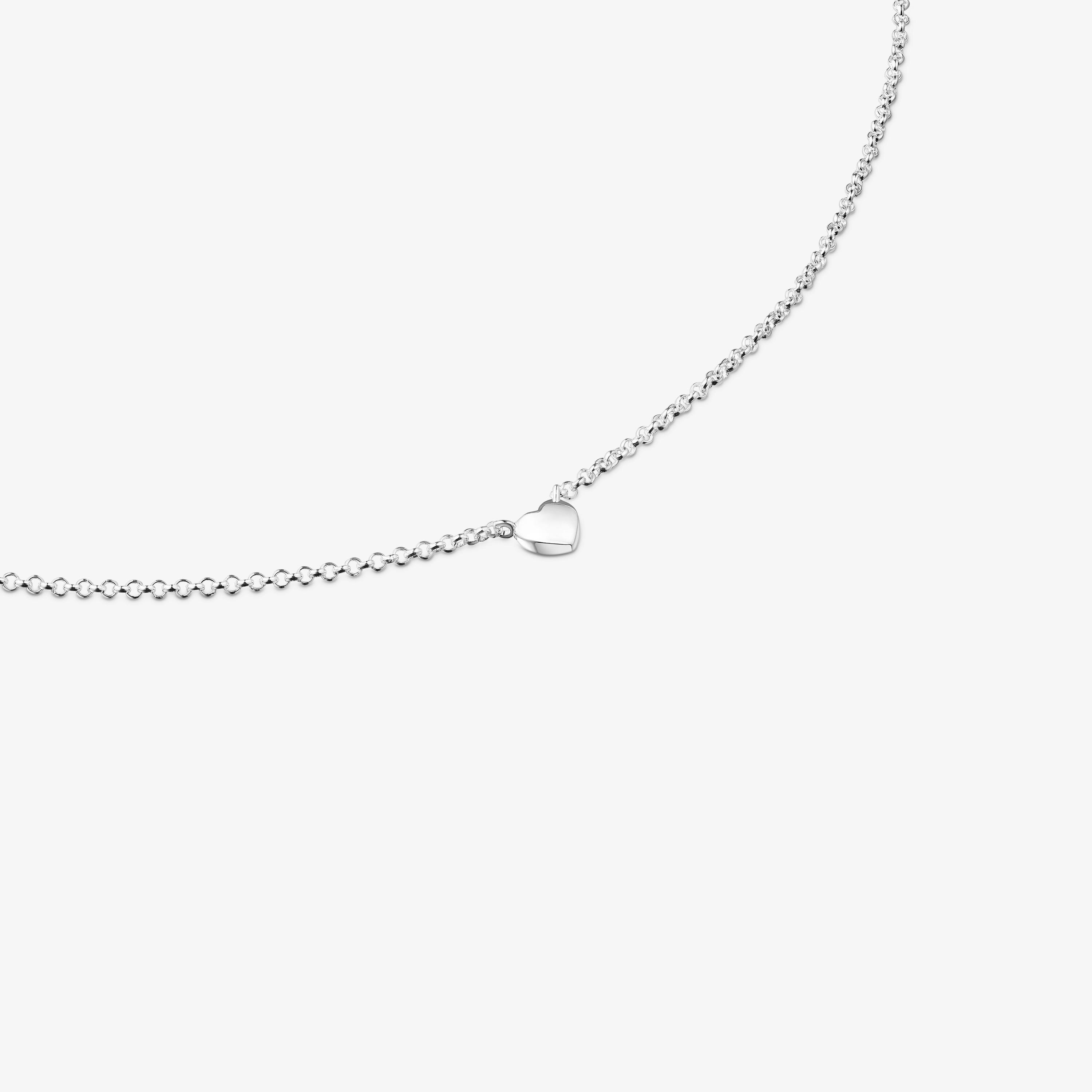 Silver and cultured pearls Mini Icons heart and bear Necklace set