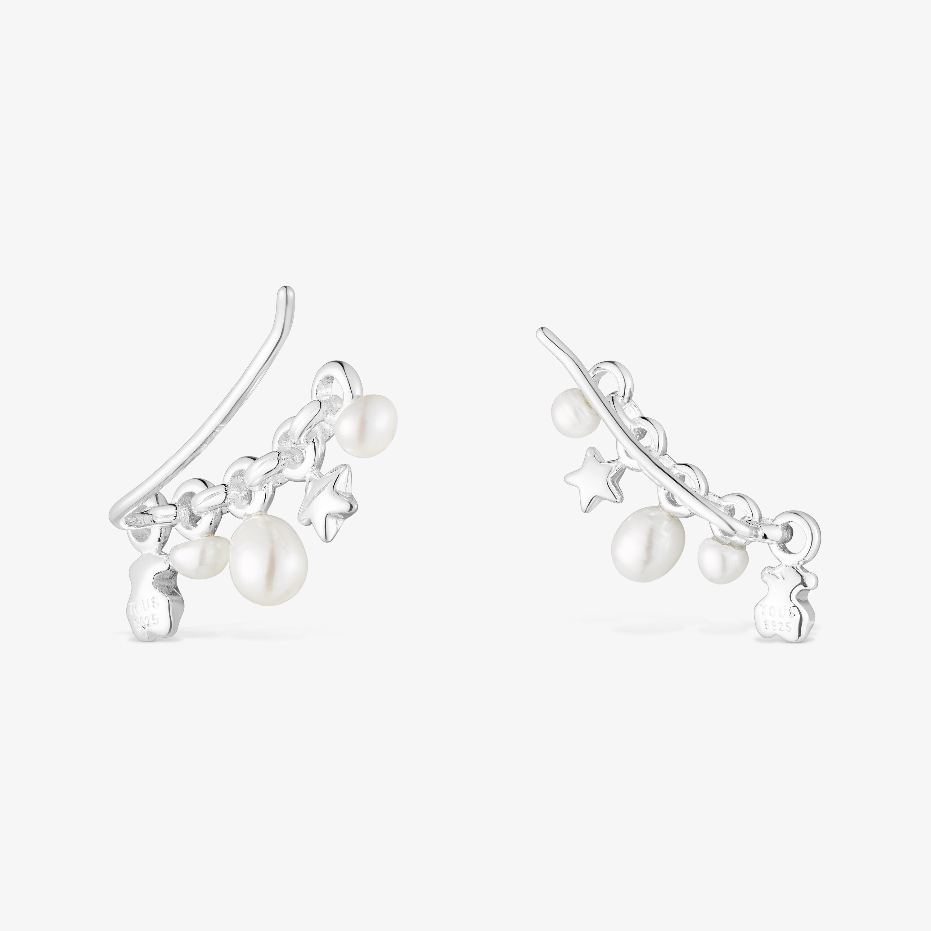 Silver Mini Icons Earcuff with bar and charms
