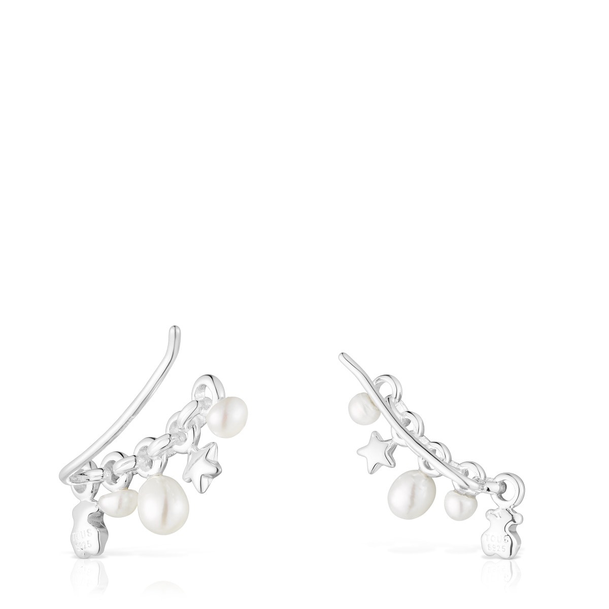Silver Mini Icons Earcuff with bar and charms