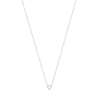 White Gold Les Classiques heart Necklace with Diamonds