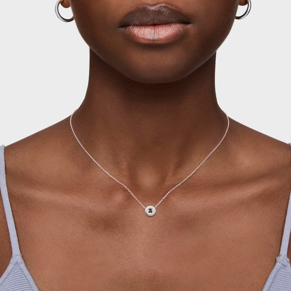 Glory - Srebrny naszyjnik Tous z motywem misia