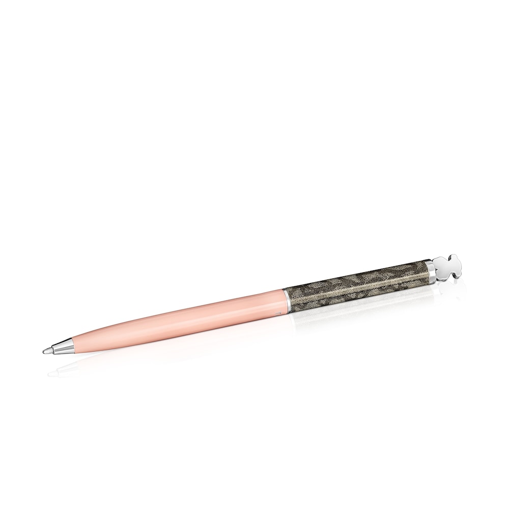 Steel TOUS Kaos Ballpoint pen lacquered in pink Steel TOUS Kaos Ballpoint pen lacquered in pink
