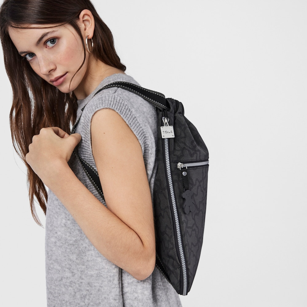 Anthracite-black colored Kaos New Colores Backpack