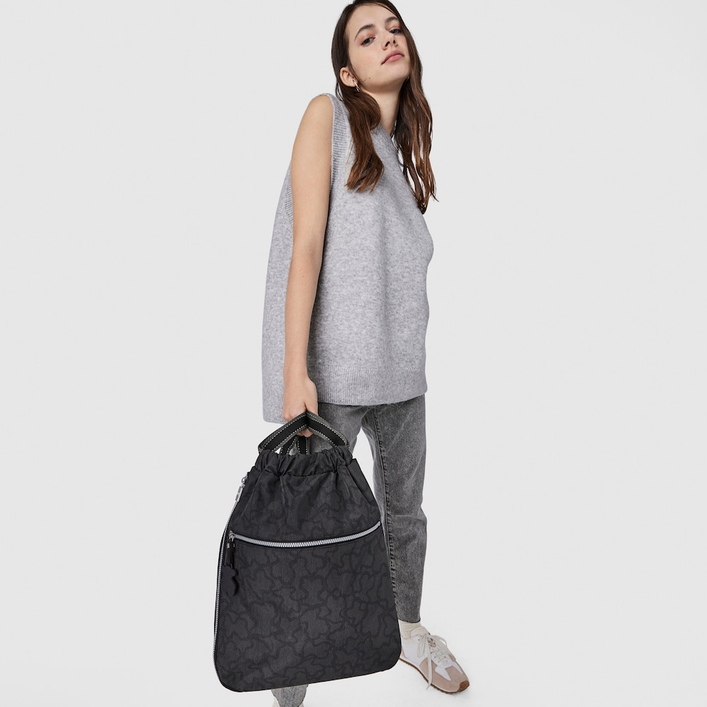 Anthracite-black colored Kaos New Colores Backpack