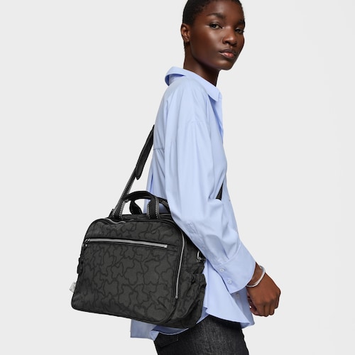 Anthracite-black colored Kaos New Colores Baby bag