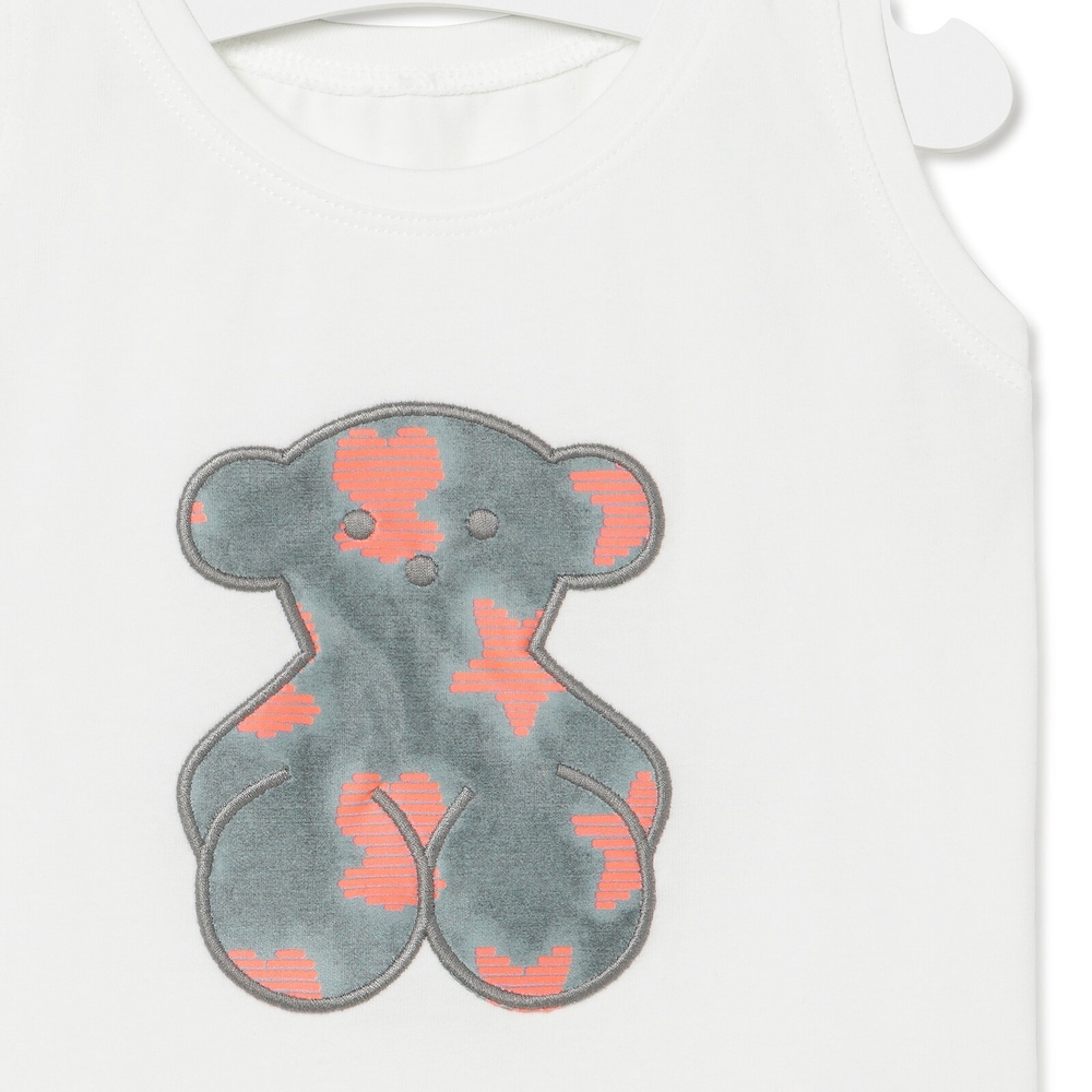 Camisola de praia Fluor Coral