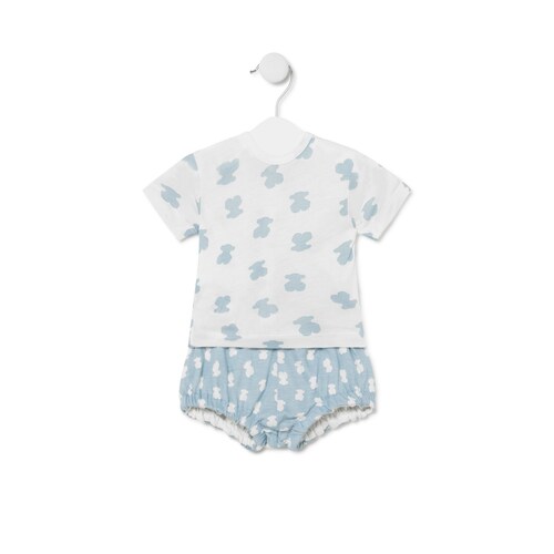 Conjunto de camisola e culotes Bear Azul Celeste image number 0