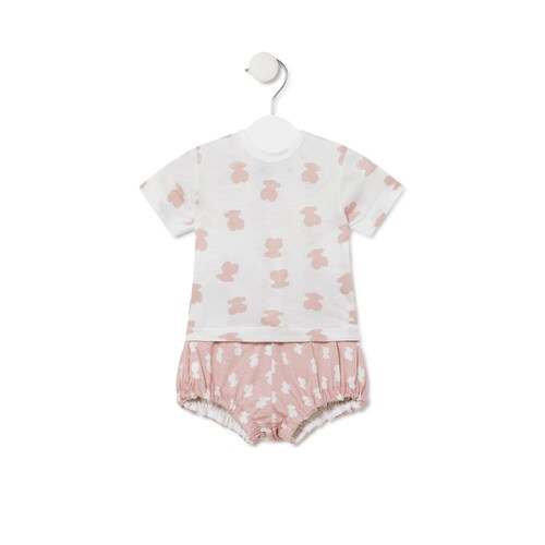 Conjunto de camisola e culotes Bear Rosa image number 0