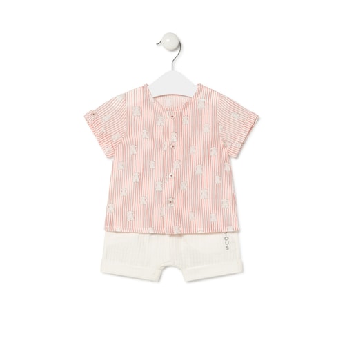Conjunto de menino Coral Coral