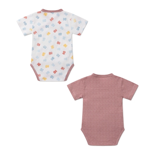Pack de 2 bodies cruzados Art Rosa