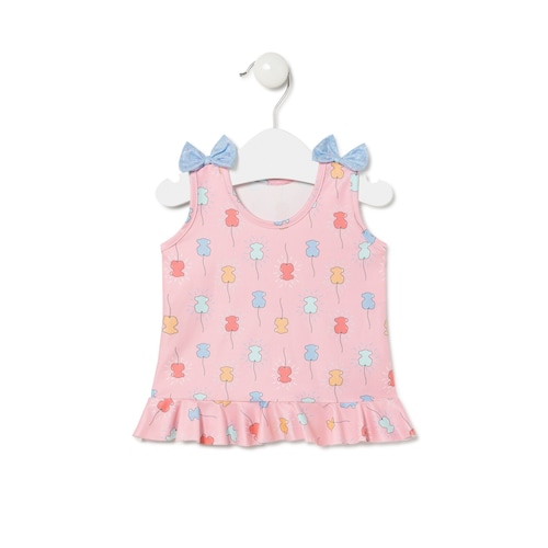 Vestido de praia Happy Rosa