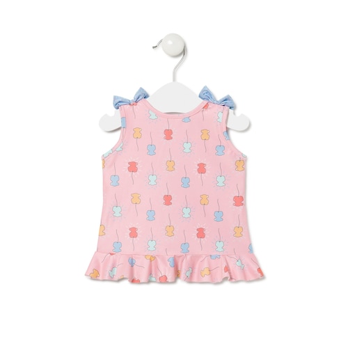 Vestido de praia Happy Rosa